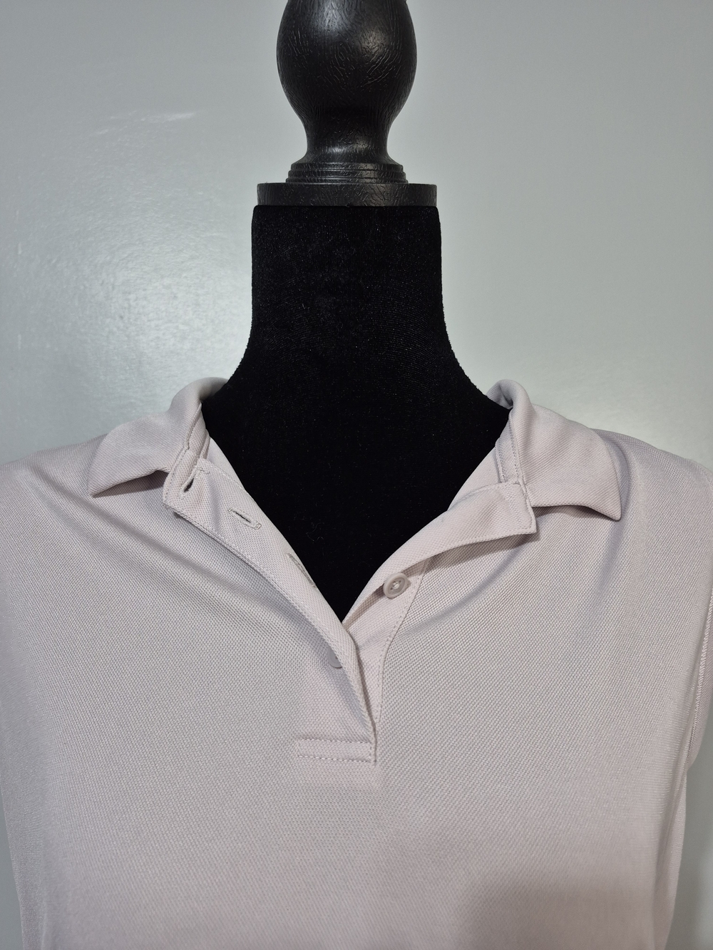 Nike Dri-FIT Sleeveless Polo Top Medium Light Pink Golf Athletic - Picture 3 of 6